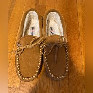 Minnetonka Mens Pile Lined Hardsole